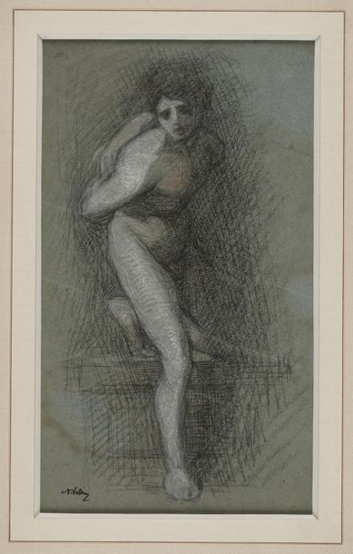 null VOLLON Antoine, 1833-1900

Jeune homme nu

pastel sur papier bleu (rousseurs)

cachet...