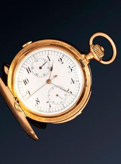 null ANONYME

Travail Suisse. Début du 20e siècle.

Montre en or 18k (750) avec chronographe...