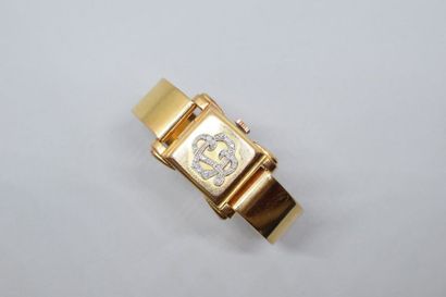 null EBEL 

Montre bracelet de dame mécanique or jaune 18k (750), à capot appliqué...
