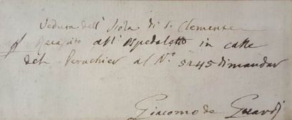 null GUARDI Giacomo

Venise 1764 - id. ; 1835



Vue de San Clemente sur l'île du...