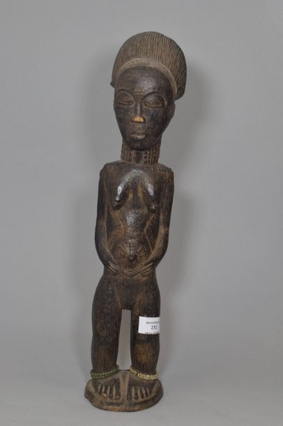 Statue BAOULE (cote d'Ivoire) 

H. : 46 cm...