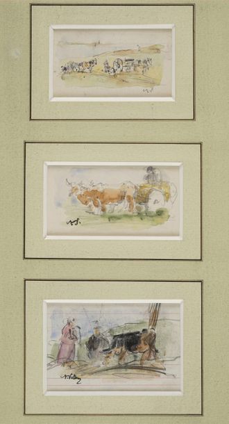 null VOLLON Antoine, 1833-1900

Les vaches en bord de mer - Les labours

aquarelle...