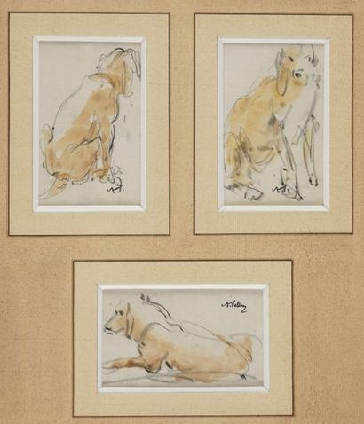 null VOLLON Antoine, 1833-1900

Étude de chiens

trois dessins aquarellés sous un...