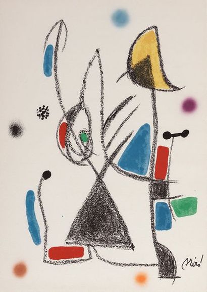 null MIRO Joan

Lithographie «Maravillas» signature imprimée, éditions Polygrafa...