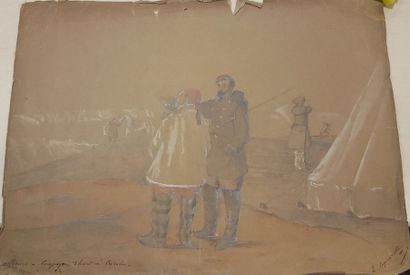 null COPMARTIN Louis Henri Eugène (1819 - 1880)

Officiers, campagne d'hiver en Crimée

Crayon...