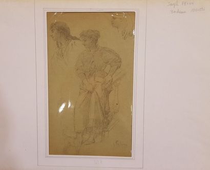 null FÉLON Joseph (1818-1896)

Etude de femme 

Crayon sur papier signé en bas à...