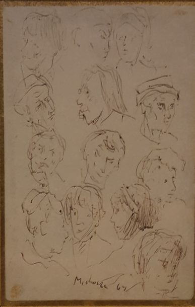 null MICHONZE Grégoire (1902-1982)

Etude de visages, 64 (?)

Encre sur feuille signée...