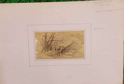 null RENIÉ Émile Jean (1835-1910)

Paysage lacustre, Montbouton

Encre sur papier,...