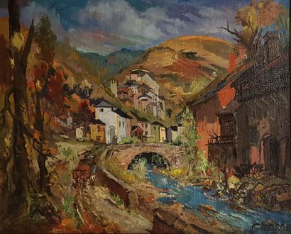 null CLERGE Auguste (1891-1963) 

Paysage d'Aveyron, 58 ou 55

Huile sur toile signée...