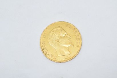 Pièce en or de 100 francs Napoléon III tête...
