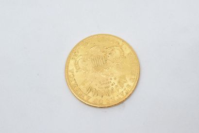 null Pièce en or de 20 dollars "Liberty Head - Double Eagle" avec devise. (1897 S)....