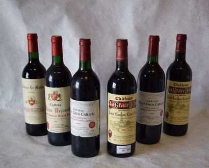 null 12 	bouteilles 	BORDEAUX 	(5 Haut-Médoc 94&92, 3 St-Emilion 2000, 2 Haut gros...