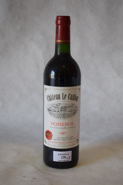 5 	bouteilles 	CH. 	LE CAILLOU, 	Pomerol...
