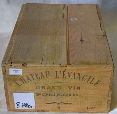 8 	bouteilles 	CH. 	L'ÉVANGILE, 	Pomerol...