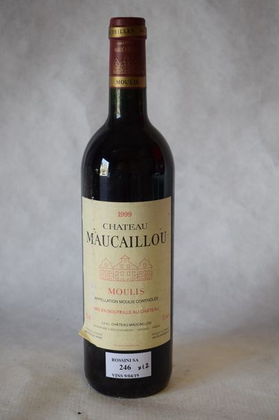 12 	bouteilles 	CH. 	MAUCAILLOU, 	Moulis...