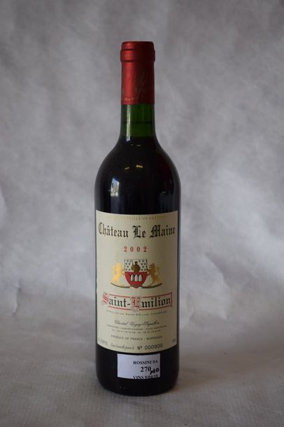 null 10 bouteilles 	CH. 	LE MAINE, 	St-Emilion 	2002



