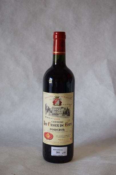 null 10 	bouteilles 	CH. 	LA CROIX DE GAY, 	Pomerol 	2005	 (elt) 	



