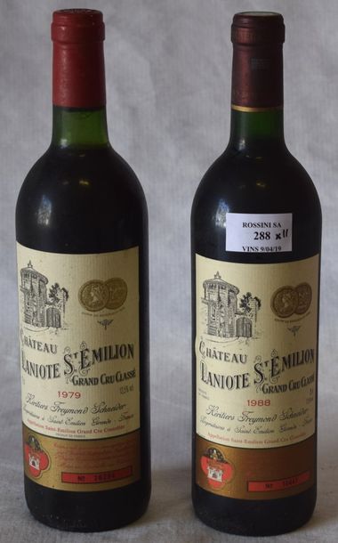 11 	bouteilles 	CH. 	LANIOTE, Grand Cru 	St-Emilion...