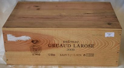 12 	bouteilles 	CH. 	GRUAUD-LAROSE, 2° cru...