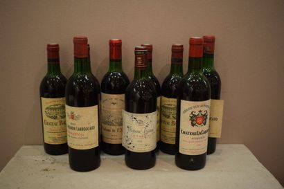 9 	bouteilles 	BORDEAUX 				 (2 Pignon-Larroucaud...