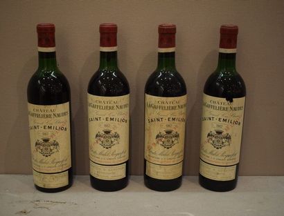 null 8 	bouteilles 	CH. 	LA GAFFELIERE, 1° Grand Cru 	St-Emilion 	1962	 (et, ela,...