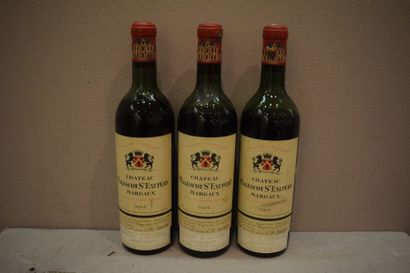 3 	bouteilles 	CH. 	MALESCOT-ST-EXUPÉRY,...