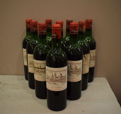 null 10 	bouteilles 	CH. 	COS-D'ESTOURNEL, 2° cru Saint-Estèphe 		1966	 (elt, ela,...