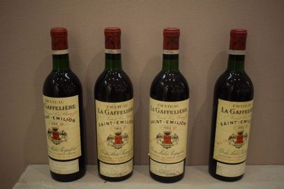 null 4 bouteilles 	CH. 	LA GAFFELIERE, 1° Grand Cru 	St-Emilion 	1966	 (es, J) 	...