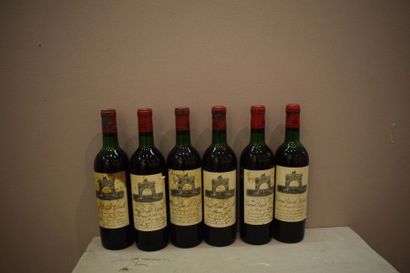 6 	bouteilles 	CH. 	LÉOVILLE-LAS-CASES, 2°...