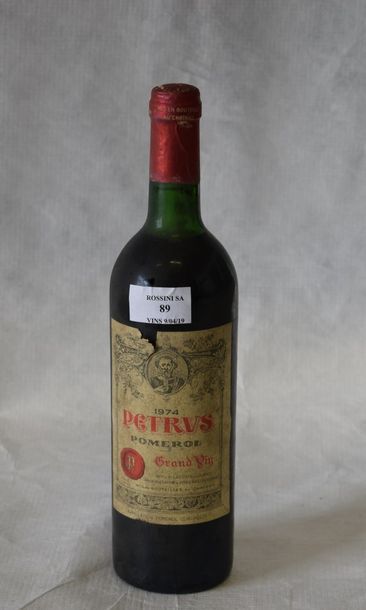 1	 bouteille 		PETRUS, 	Pomerol 	1974	 (TLB,...