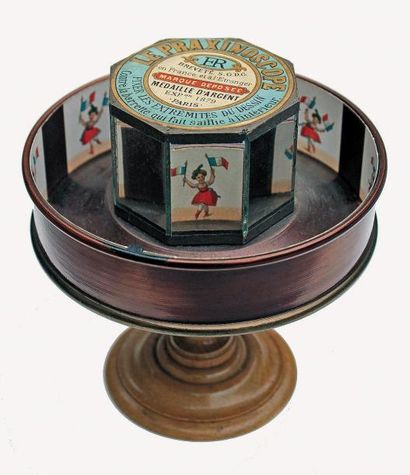 null Praxinoscope jouet (Emile Reynaud 1879) Très rare Praxinoscope jouet appelé...