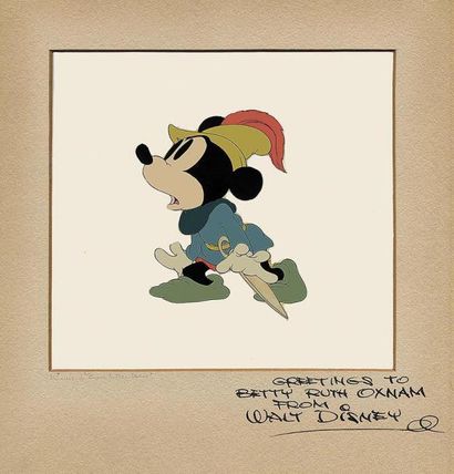 null BRAVE PETIT TAILLEUR – Studios Walt Disney 1938
Cellulo original de Mickey découpé...