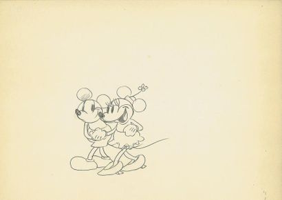null THE PET STORE - Studio Disney, 1933. Dessin d'animation de Mickey et Minnie....