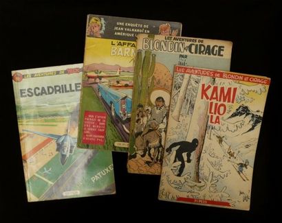 null Lot de 4 albums : Blondin et cirage au mexique, Kamiliola, Valhardi l'affaire...