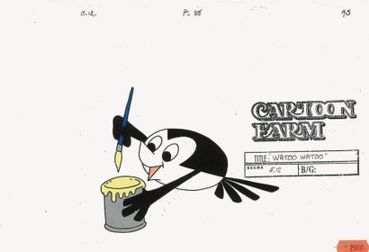 null WATOO-WATOO - Cartoon Farm 1978. Cellulo d'un Watoo-Watoo. 21 x 29 cm.