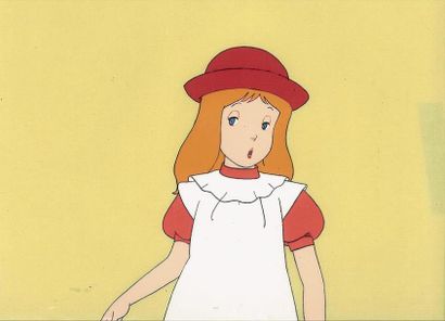 null ANNE LA MAISON AUX PIGNONS VERTS Nippon animation, 1979. Cellulo d'Anne sur...