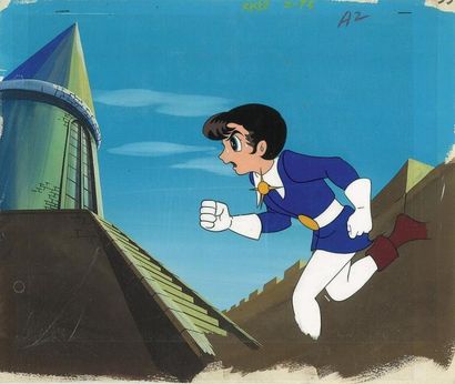 null PRINCESSE SAPHIR - Osamu Tezuka. Cellulo de la princesse sur son décor original...