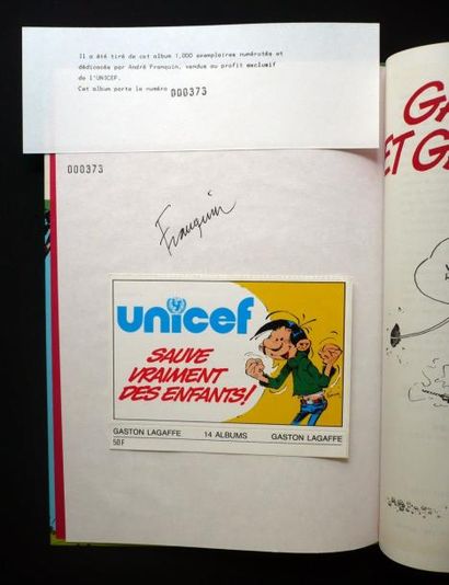 FRANQUIN Gaston Lagaffe mérite des baffes Tome 13 Tirage de tête à 1800 exemplaires...