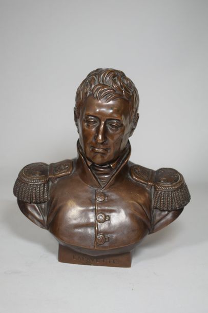 null DAVID D'ANGERS Pierre Jean (1788-1856) d'ap.

Buste en bronze à patine brune...