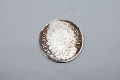 null FRANCE

Pièce en argent de 5 francs Hercule Seconde République (F.326) 1849...