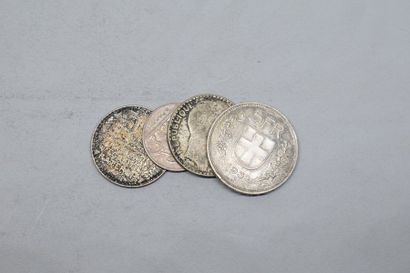 Ensemble de pièces en argent : 10 F Turin...