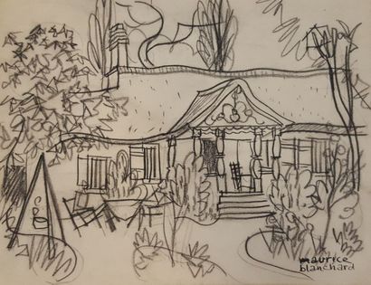 null BLANCHARD Maurice (Paris 1903-1978)

Maison vue du Jardin,

Dessin au crayon...