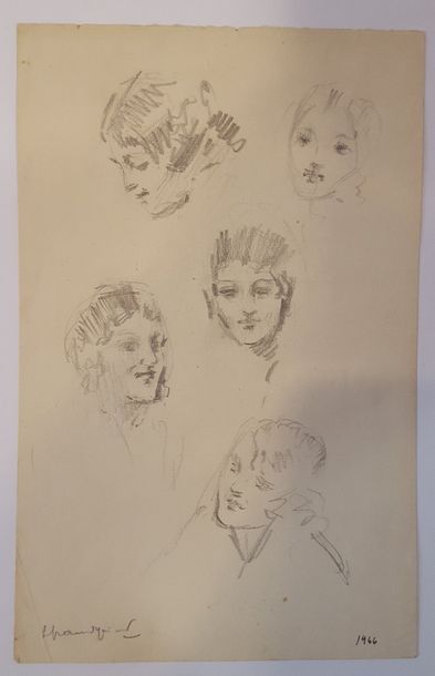 null GRANDGERARD Lucien (1880-1970)

Etude de visage de femme, 1946

Dessin au crayon...