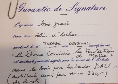 null DALI Salvador, d'après

La divine Comédie : La tentation de Moise - La vision...