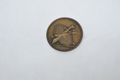 null [ DUPRE ] 

Médaille en bronze à patine brune à l'effigie de Pierre de Conti...