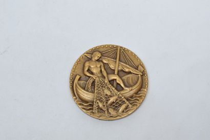 null [ ARTHUS BERTRAND ] [ GEORGES GUIRAUD ]

Médaille en bronze uniface à patine...