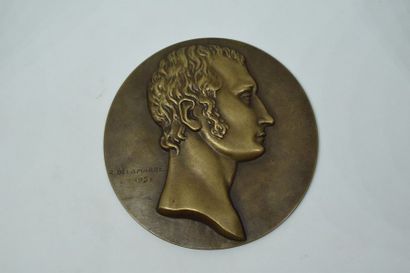 null Médaille à double face bronze commémorant le médecin Xavier Bichat.

Av/ Portrait...