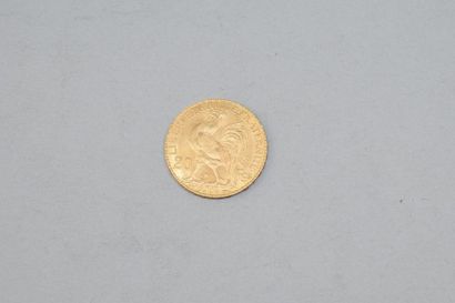 null Pièce en or de 20 francs au Coq, 1914.

Avers : profil droit de Marianne coiffée...