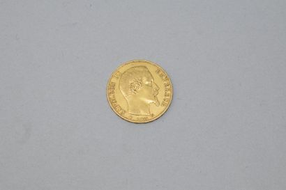 Pièce en or de 20 Francs Napoléon III Empire...