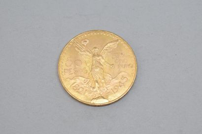 Pièce en or 50 pesos mexicains - 1821-1945

TTB....